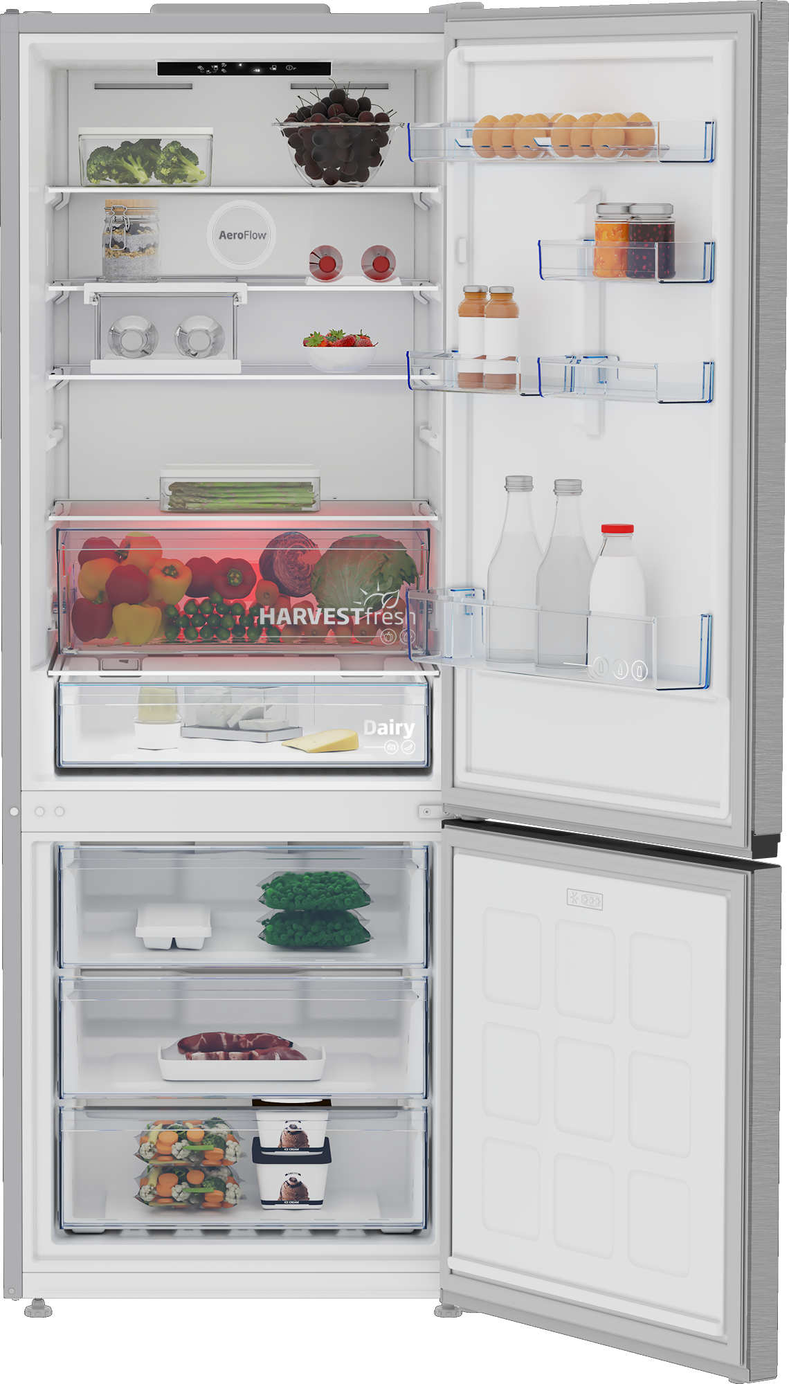 BEKO B7RCNE566HXB1 koel-/vriescombinatie - 192cm