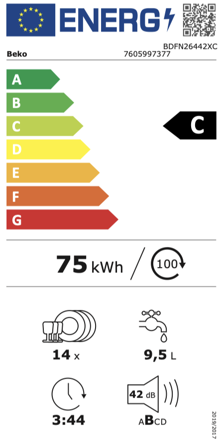 BEKO BDFN26442XC vaatwasser