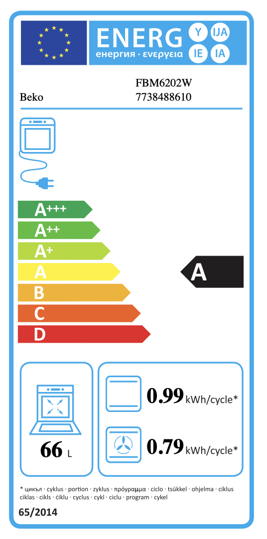 BEKO FBM6202W fornuis met gaskookplaat - 60cm