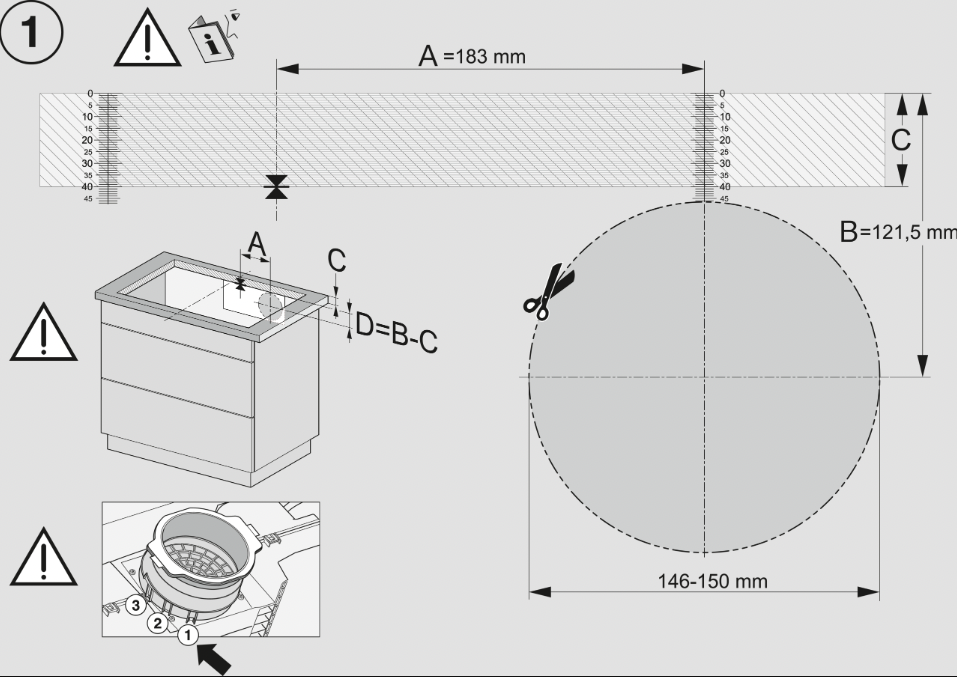 MIELE KMDA7272FL-UBLACK kookplaat met afzuiging - 80cm