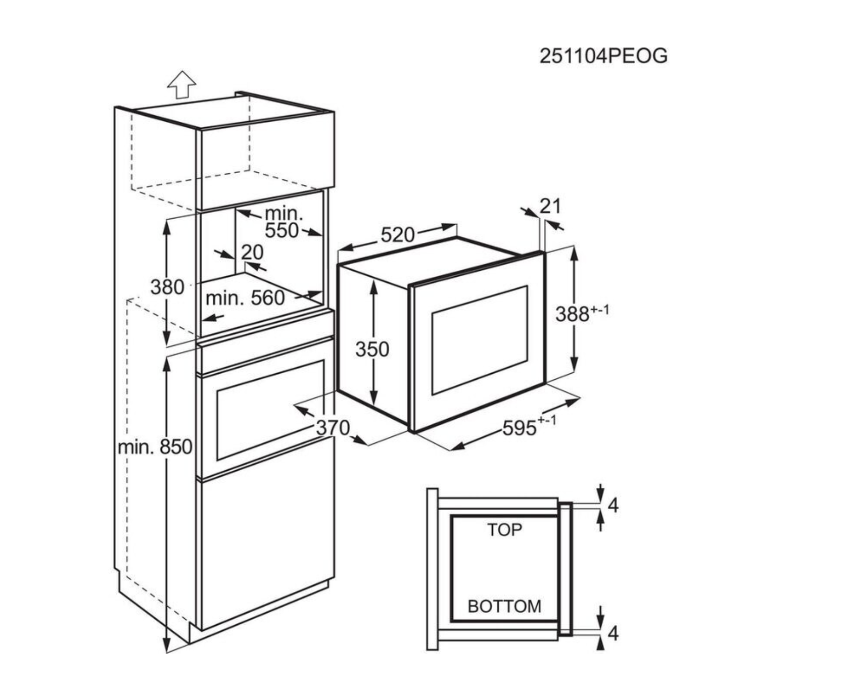 ELECTROLUX LMS4253TBK 600 microgolfoven met grill - 38cm