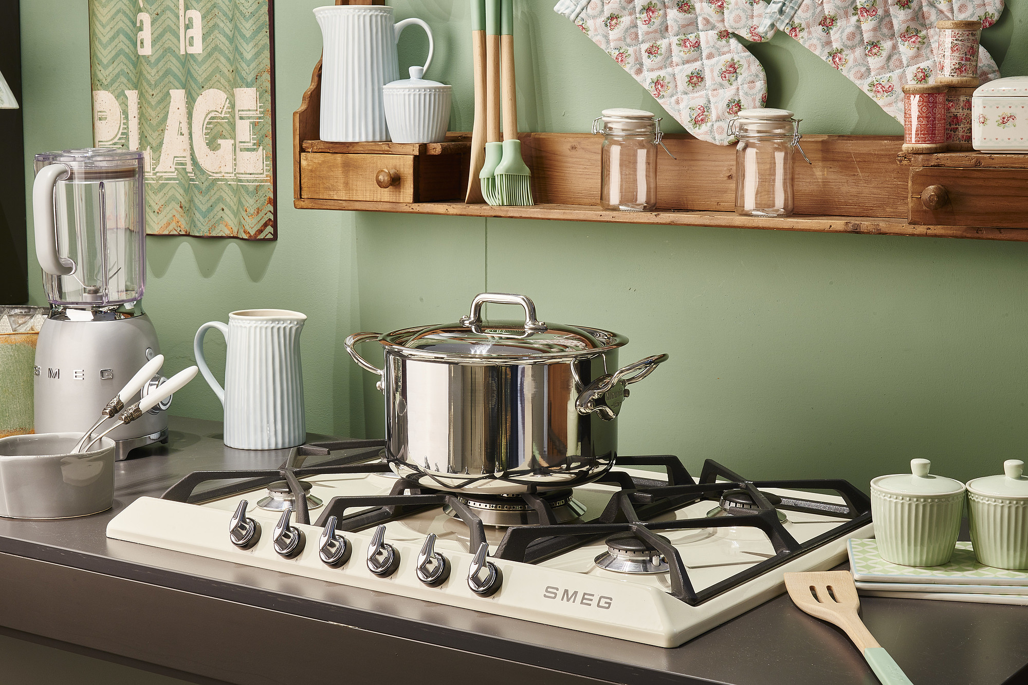SMEG SR975PGH gaskookplaat - 70cm 