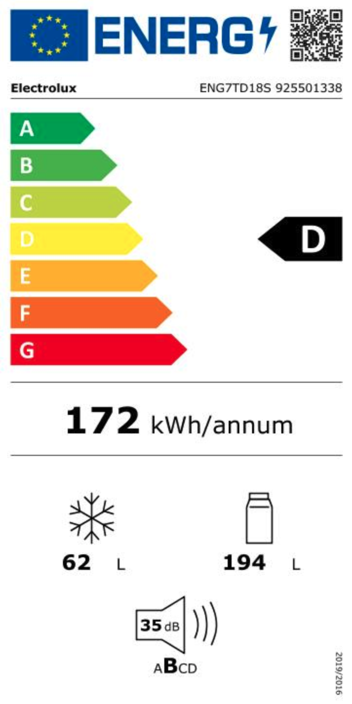 ELECTROLUX ENG7TD18S 700 koel-/vriescombinatie - 177cm