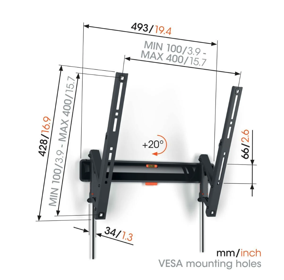 VOGELS TVM3415 kantelbare beugel