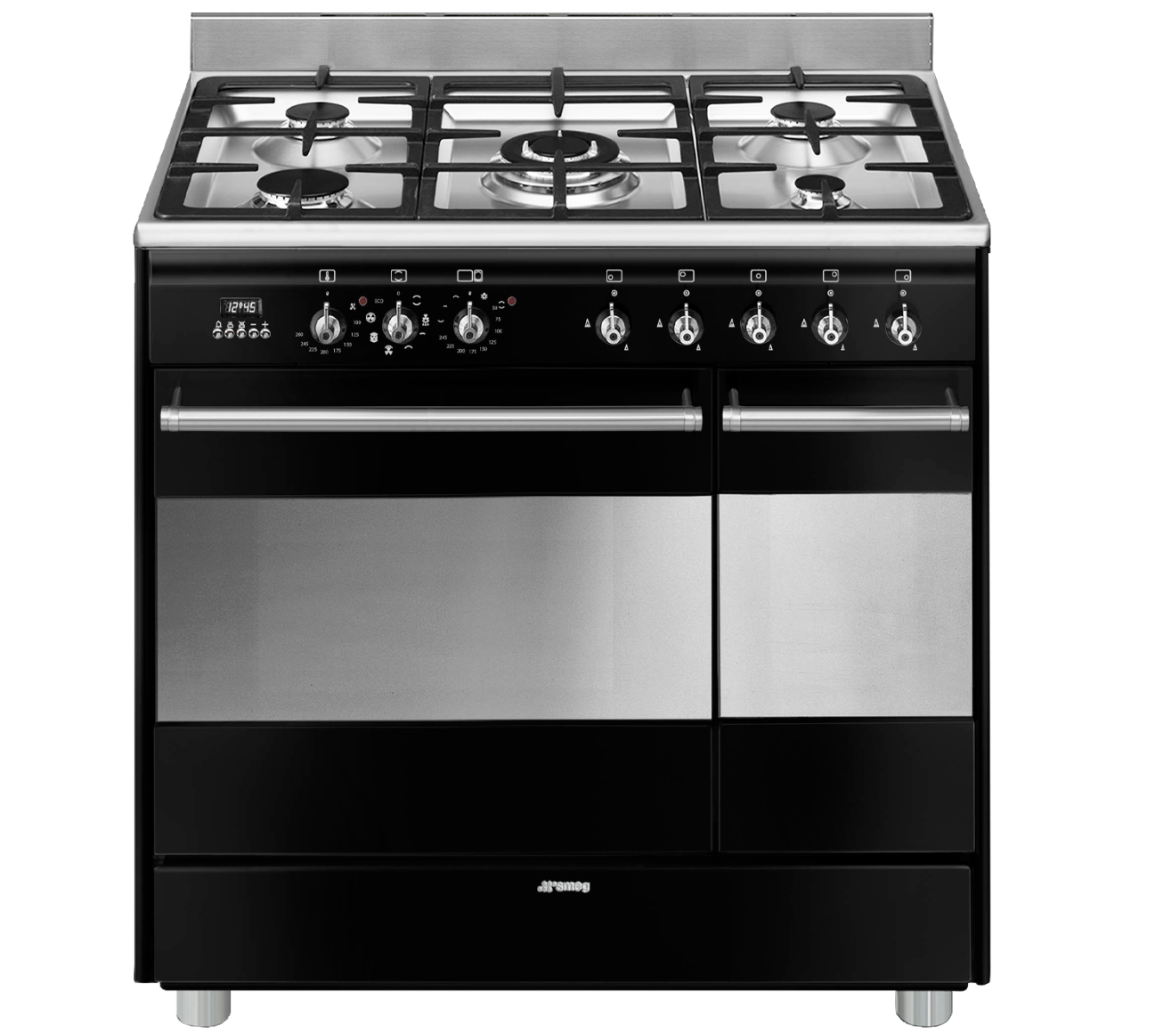 SMEG SCB92MN8 fornuis met gaskookplaat - 90cm